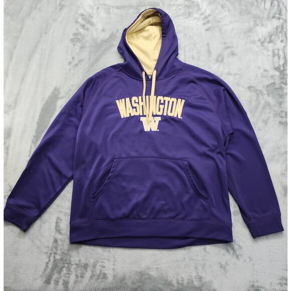 KA Knights Apparel Hoodie Mens XL Purple Gold University of Washington Huskies - Picture 1 of 9